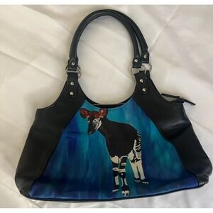 Salvador Kitti Okapi tote handbag vegan leather black